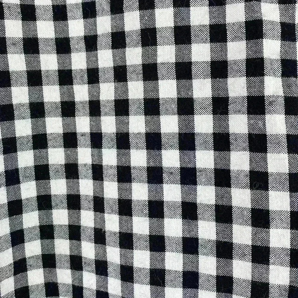 Time and Tru Black & White Gingham Checked Plus Size XXL (22) Short Sleeve Dress - Picture 6 of 9